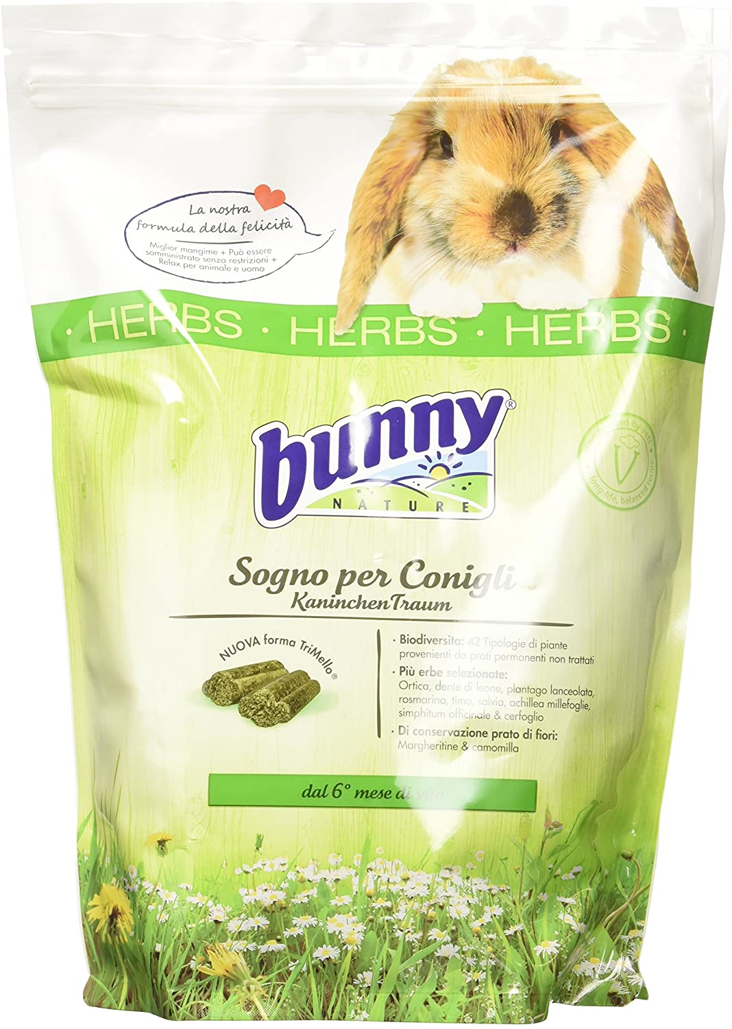  Bunny Ensueño para Conejos Enanitos Alle Hierbas Herbs – 1500 gr 