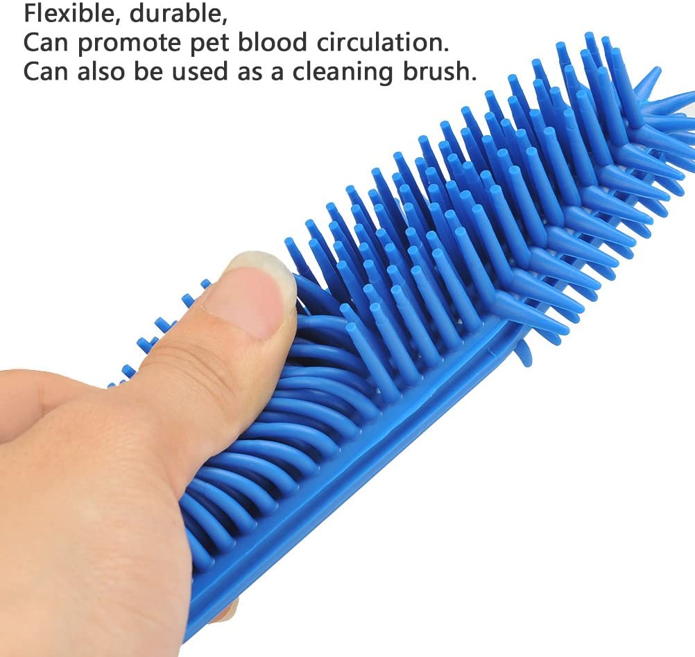  BUYGOO 2 Piezas Cepillo de Eliminación de Pelo de Perro/Gato Portátil Silicona Removedor de Pelusa para Ropa/Alfombra/Cama/Coche 