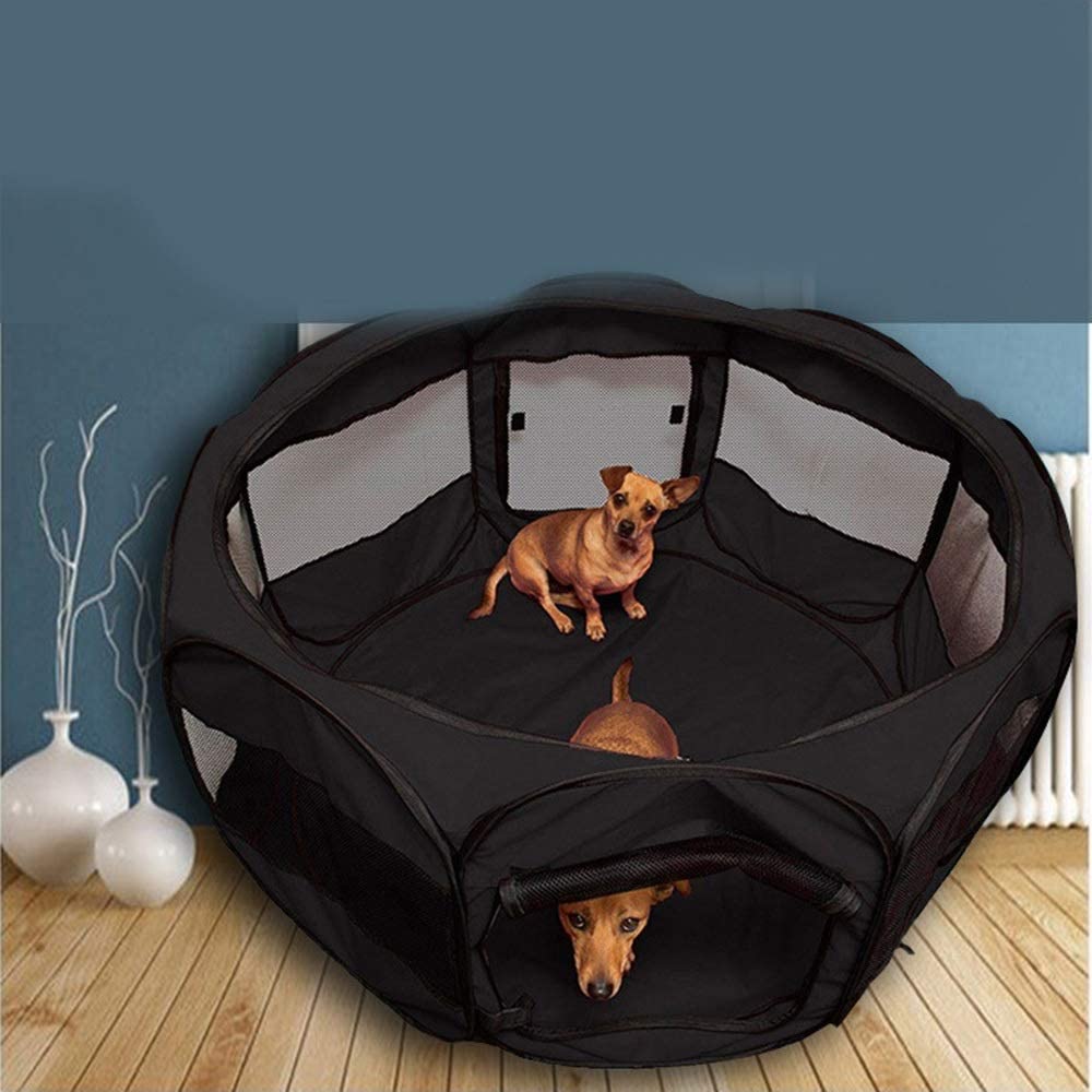  BXGZXYQ Oxford Cloth Pet Fence Tipo de Carpa Plegable portátil Tienda de Ocho Lados Kennel Cat House Cama ortopédica para Perros Cubierta de Cama Funda extraíble y Lavable Sofá Cama para Mascotas 