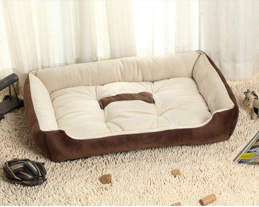  Cama de Perro Cómodo Casa para Mascotas Adecuado para Todos Los Tamaños de Gatos y Perros Lavable Cuatro Temporadas Disponibles Marrón XS 