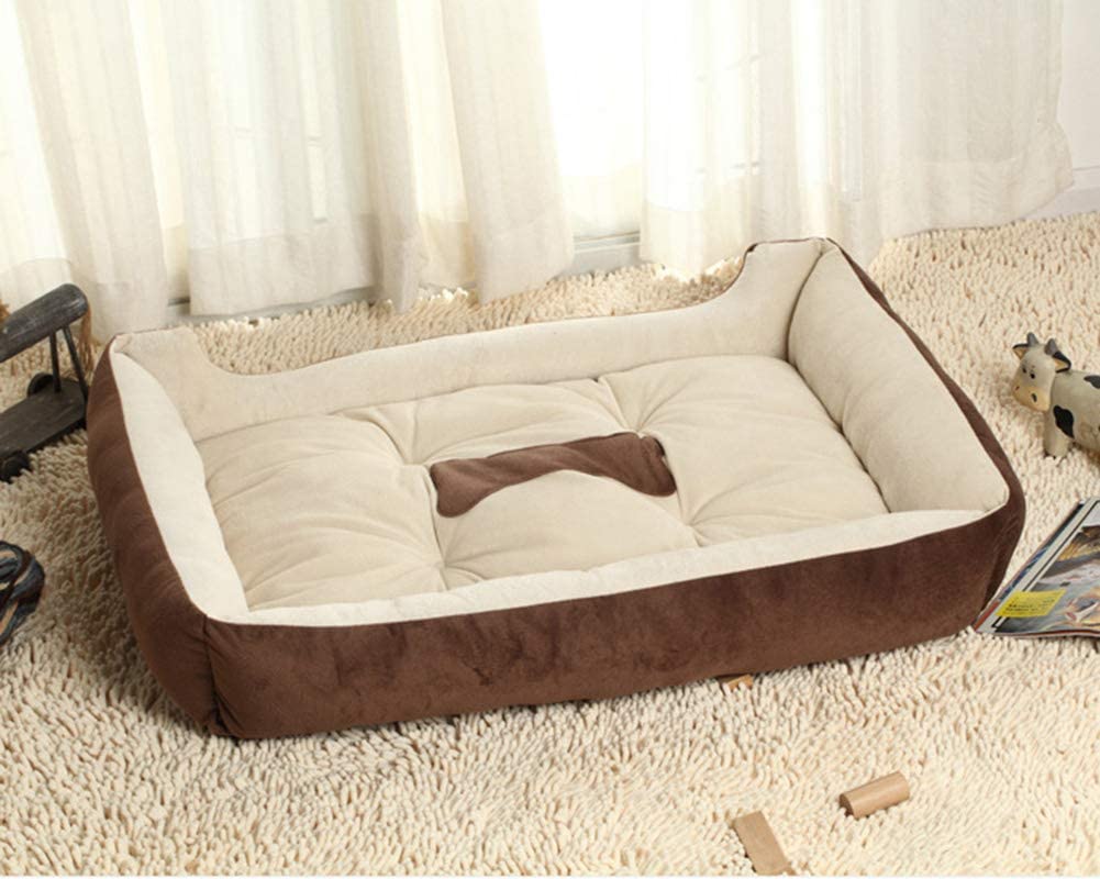  Cama de Perro Cómodo Casa para Mascotas Adecuado para Todos Los Tamaños de Gatos y Perros Lavable Cuatro Temporadas Disponibles Marrón XS 