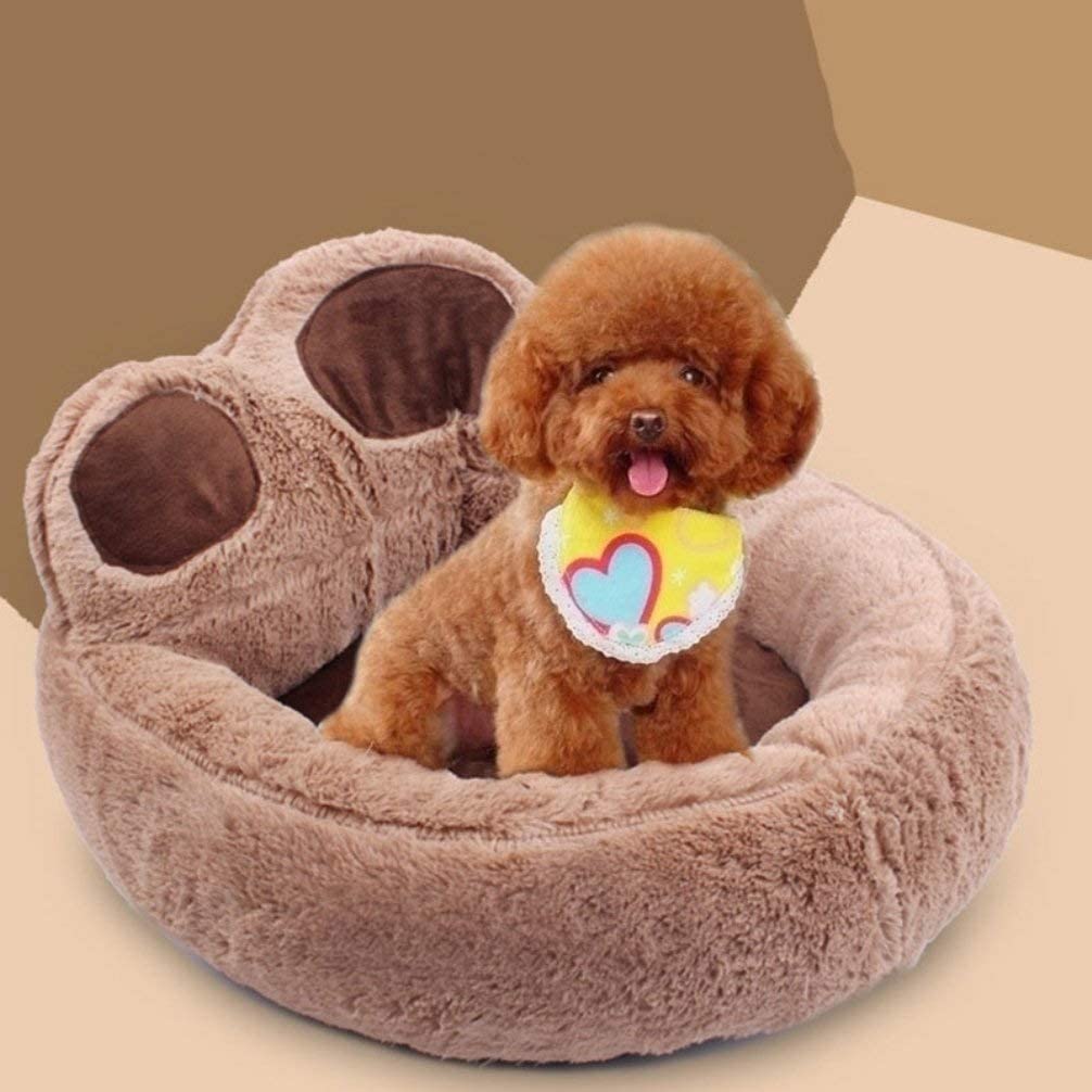  Cama Para Mascotas Antideslizante Parte Inferior Pata Linda Con Forma De Sofá Sofá Cama Para Perros Colchón De Felpa Portátil De Felpa Suave Y Acogedora Para Perros Pequeños Y Medianos Perros Con 