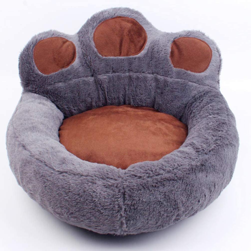  Cama Para Mascotas Cama De Perro Cama De Dormir Para Gatos Cama De Perro De Forma Redonda Wo Cat Litter Suministros Para Mascotas Otoño Almohada De Perro Mascota Pata De Oso De Invierno ,03,62x68cm 