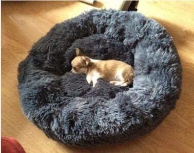  Cama para mascotas Moderna felpa suave Ronda cama del animal doméstico, de dormir de invierno cubierta del gatito de peluche de la perrera for gatos o perros pequeños mini Mediana del gato del perro 