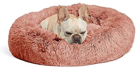  Cama para mascotas Moderna felpa suave Ronda cama del animal doméstico, de dormir de invierno cubierta del gatito de peluche de la perrera for gatos o perros pequeños mini Mediana del gato del perro 