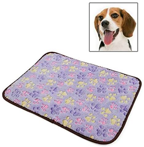  Cama para mascotas Súper felpa camas for mascotas, mascotas de doble cara Mat Viña del amortiguador de la perrera del gato Mat Manta for perros, gatos Especificación: XL 65x50cm ( Color : Purple ) 