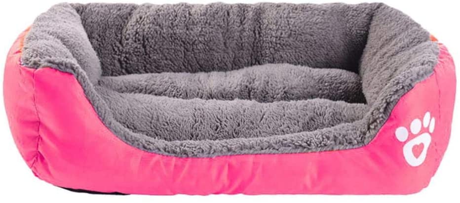  Cama para perros para perros pequeños, medianos y grandes Tamaño 3XL Casa para perros para mascotas Cálidas camas para gatos con perrito de algodón para cama para perros grandes, B, XL 80cmx65cmx17cm 