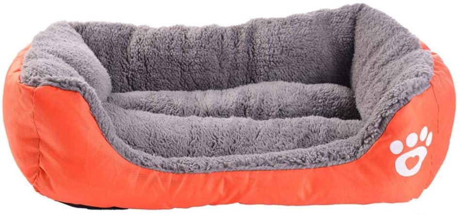  Cama para perros para perros pequeños, medianos y grandes Tamaño 3XL Casa para perros para mascotas Cálidas camas para gatos con perrito de algodón para cama para perros grandes, B, XL 80cmx65cmx17cm 