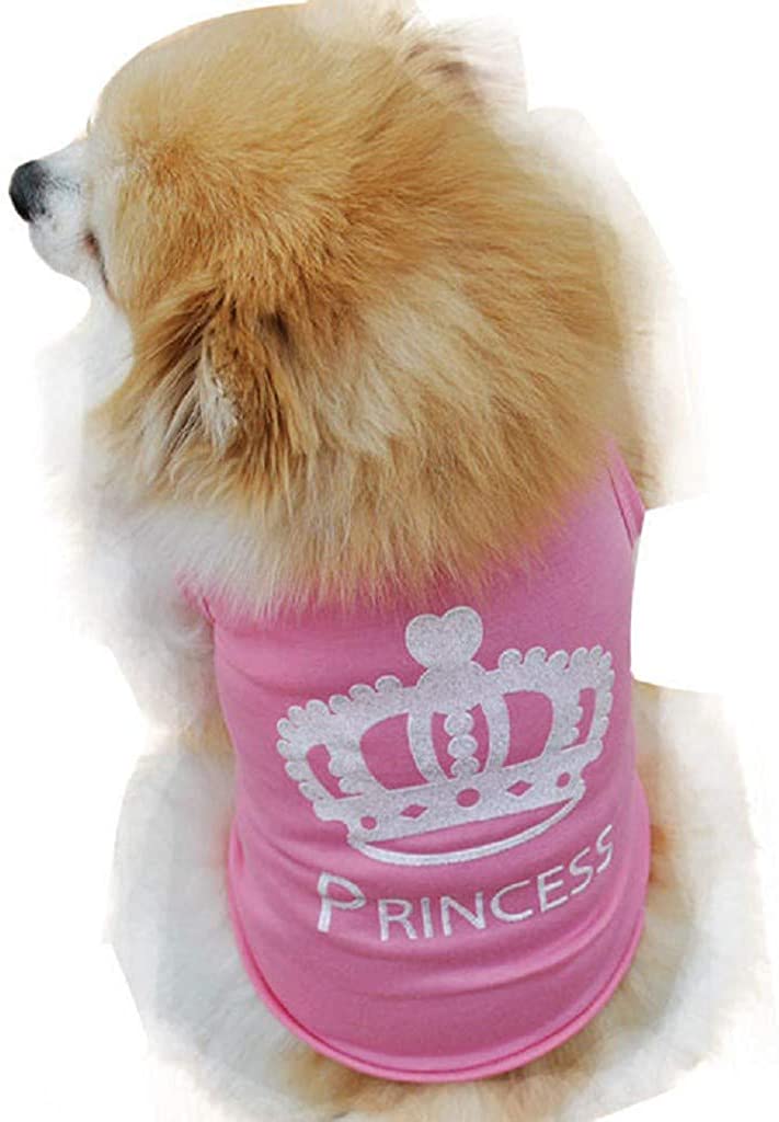  Camiseta para Perro y Gato de Algodón, Dragon868 Pato Impresión Ropa Perro Pequeño, Primavera y Verano, Ligera de Chaleco Camisetas Perros Ropa Disfraz para Perrito Yorkshire Chihuahua, XS-L 