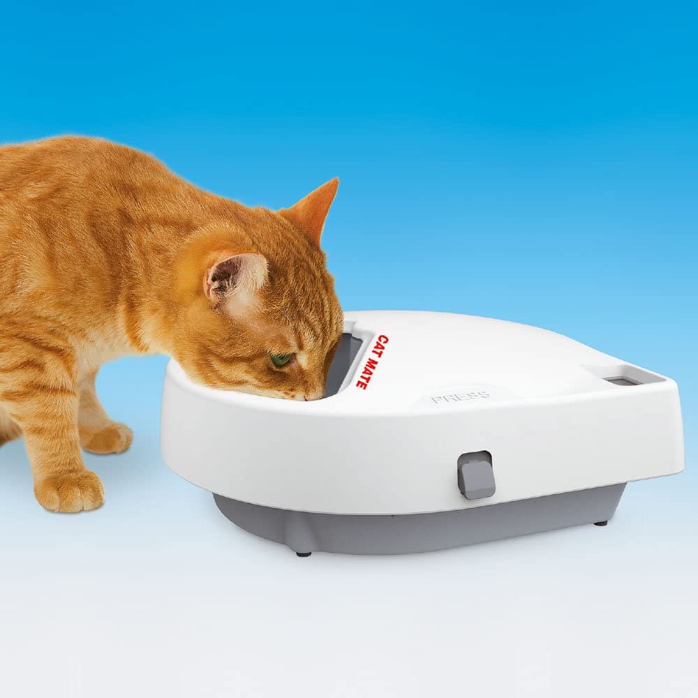  Cat Mate C300 - Comedero automático de 3 Comidas para Mascotas con Temporizador Digital para Gatos y Perros pequeños 