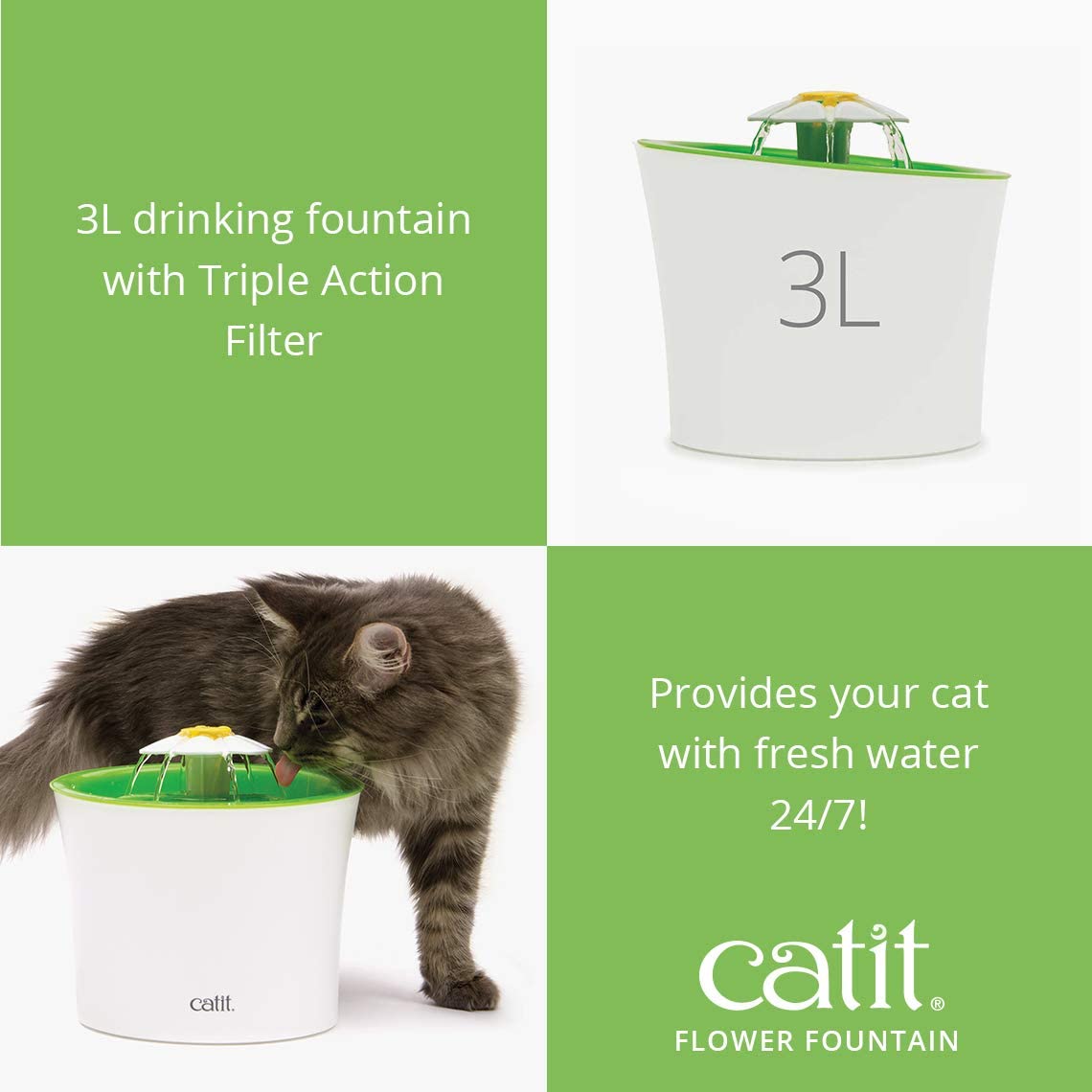  Catit Bebedero Fuente, 3 L 