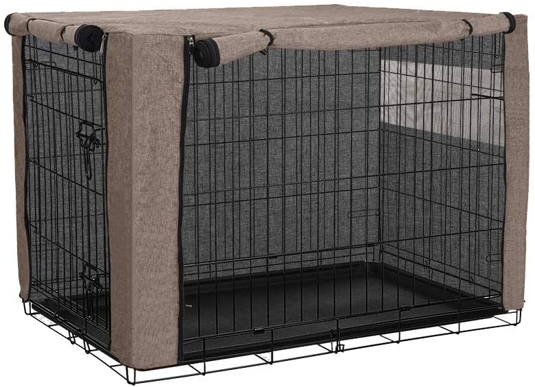  chengsan Funda para Jaula, Resistente al Viento, Cubierta para caseta de Mascotas, Proporciona protección Interior y Exterior para Caja de Alambre 