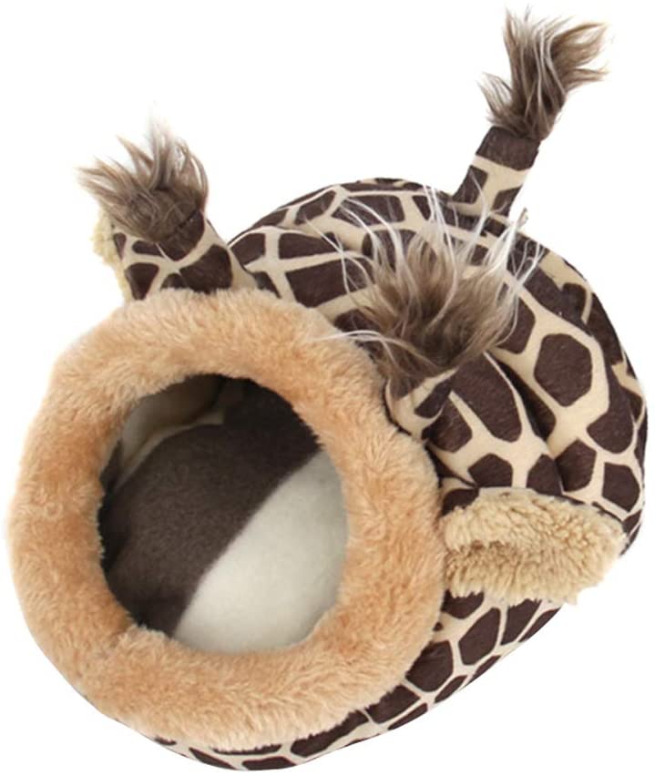  Cixof - Erizo de Peluche para hámster, cobaya, Cerdo, Ardilla, Cama cálida, para Mascotas, Cama pequeña, Almohadilla de algodón PP, D, Large 