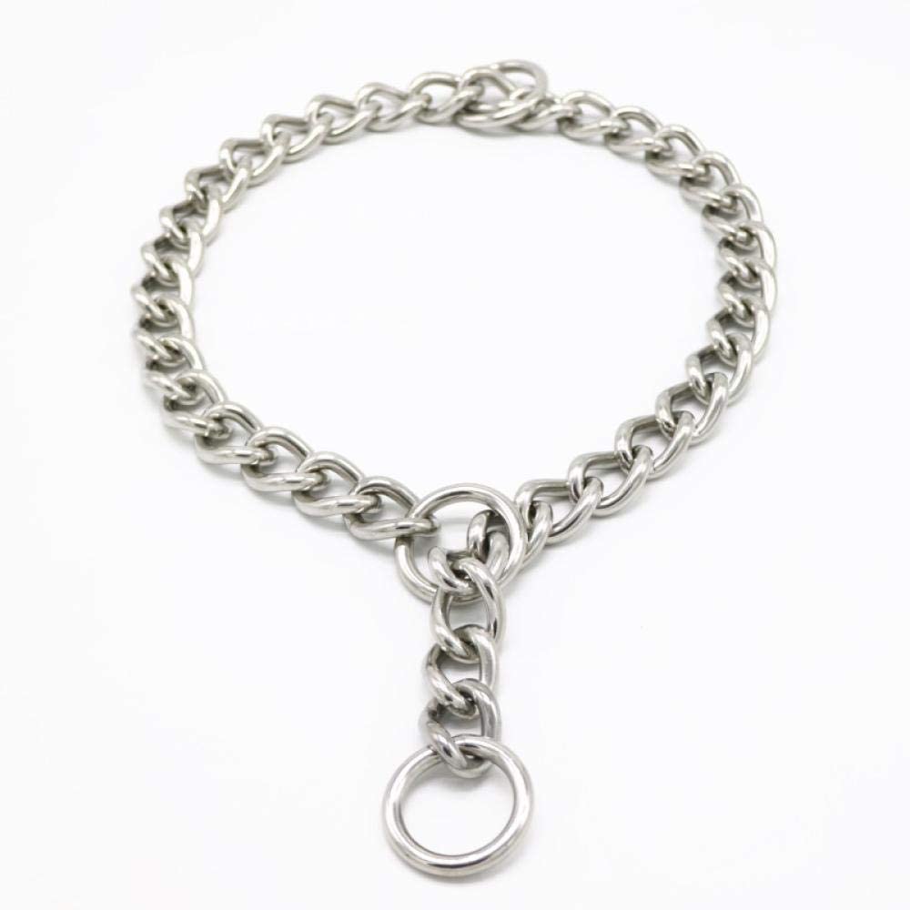  Collar De Perrocadena De Perro para Mascotas, Acero Inoxidable, Collar De Tres Anillos, Cuerda para Perro, Collar De Perro, Cadena P @ 4.0Mm * 70Cm 