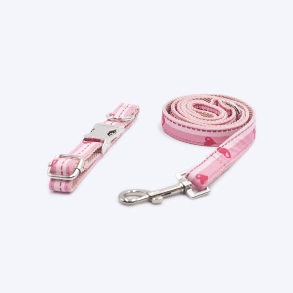  Collares Para Perros,Conjunto De Cuerda De Remolque Rosa Suave Cuerda Perro Collar De Perro Collar De Perro Mascota Seguro Para Todas Las Estaciones Transpirable Suave Acolchado Ligero Acogedora Pisci 