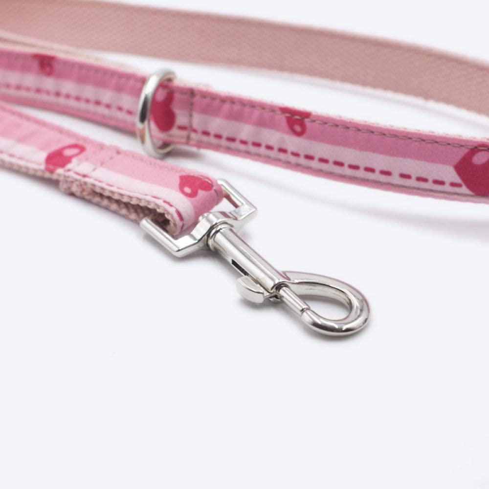  Collares Para Perros,Conjunto De Cuerda De Remolque Rosa Suave Cuerda Perro Collar De Perro Collar De Perro Mascota Seguro Para Todas Las Estaciones Transpirable Suave Acolchado Ligero Acogedora Pisci 