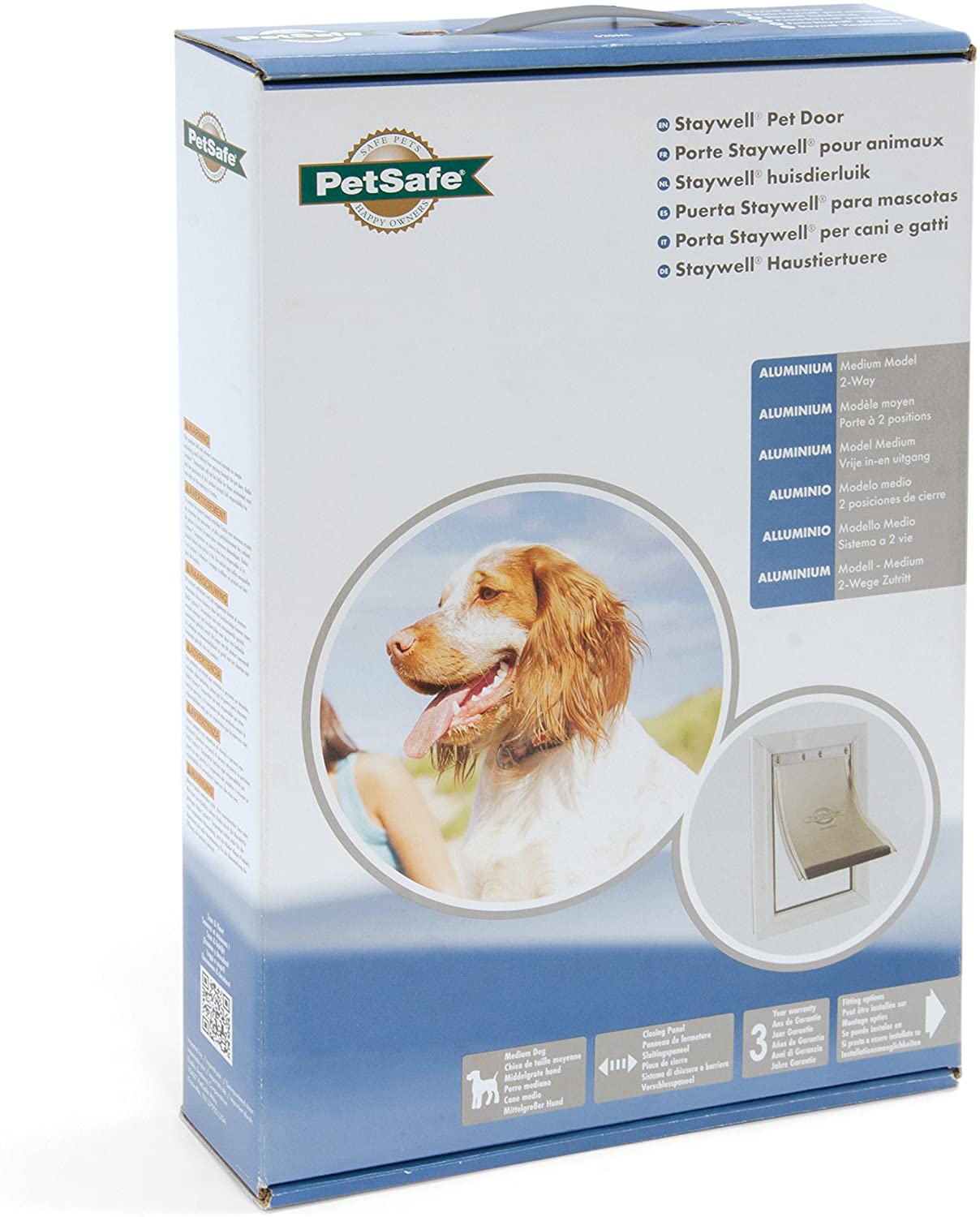  Croci C6066233 Petsafe Staywell Aluminio Door Pet, Medium, Bianco 