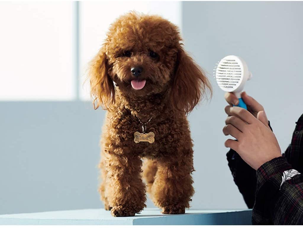  Detazhi Deshedding Preparación del Gato Perro Mascota Cepillo del Masaje y estética del Peine del Pelo del Pelo for ET 