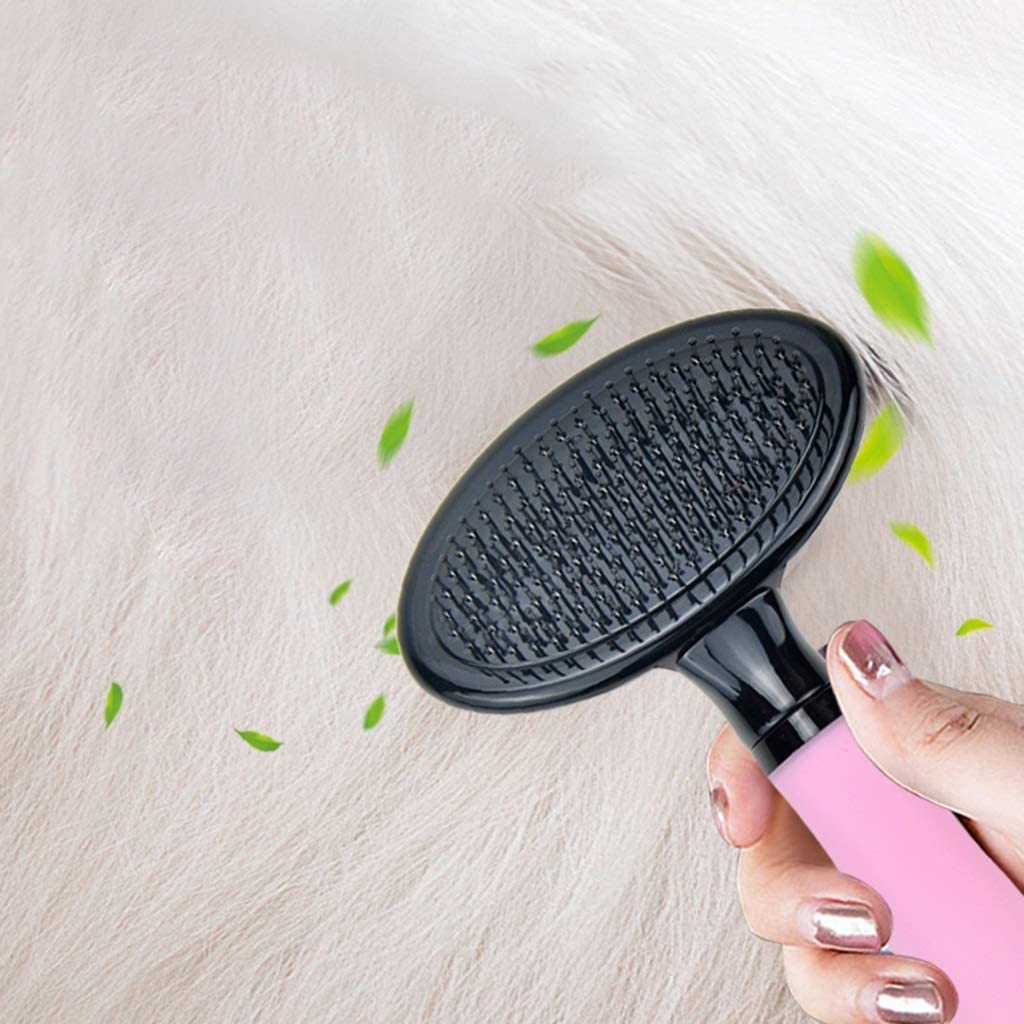  Detazhi Mango Cepillo de la preparación del Animal doméstico de Limpieza Suave de Silicona for pequeñas Mediana Perros Gatos Caballos con el Pelo Corto 