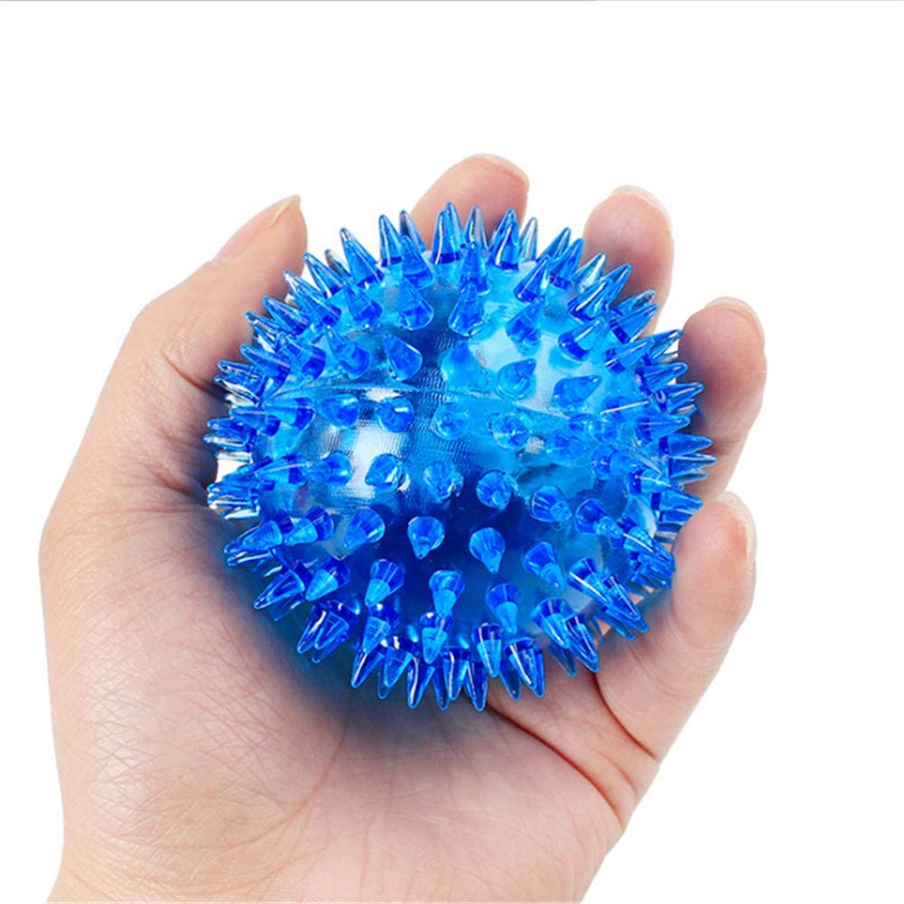  Diafrican - Pelotas de Juguete para Perros - Juguete Robusto Natural de Goma - Bola de Caucho Fluorescente - Juguete para Perros Grandes y pequeños 