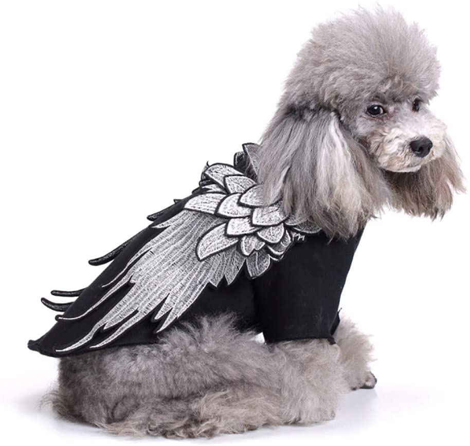  DONG HAI Mascota Ropa De Abrigo, Capa Caliente del Invierno del Perro Ropa para Mascotas Acogedora Otoño Invierno Cálido Ropa para Perros De Chihuahua Yorkshire Caniche,Negro,M 