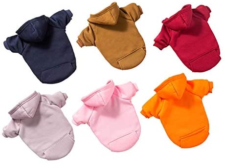  DZSHYXGW Ropa para Perros De Invierno para Perros Abrigo con Capucha Sudadera con Capucha Perros Calientes Ropa para Mascotas Sudaderas con Capucha Conjuntos para Mascotas Chihuahua S 1.2-2Kg Rosa 