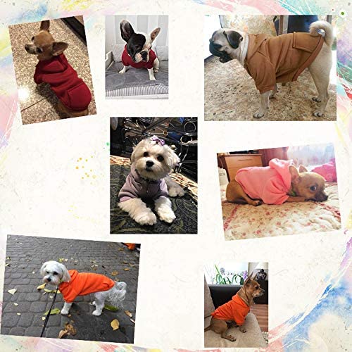  DZSHYXGW Ropa para Perros De Invierno para Perros Abrigo con Capucha Sudadera con Capucha Perros Calientes Ropa para Mascotas Sudaderas con Capucha Conjuntos para Mascotas Chihuahua S 1.2-2Kg Rosa 