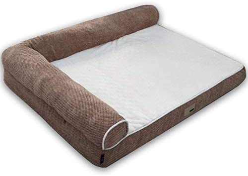  DZSHYXGW Sofá Cama Lavable para Perro Mascota Golden Retriever Labrador Kennel Pet Mat 90X70X20Cm Khaki 