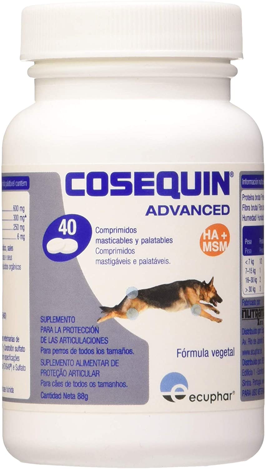  ECUPHAR VETERINARIA S.L. 920-7550 Cosequin Ha Perros 6x40 Comp Ecuphar 