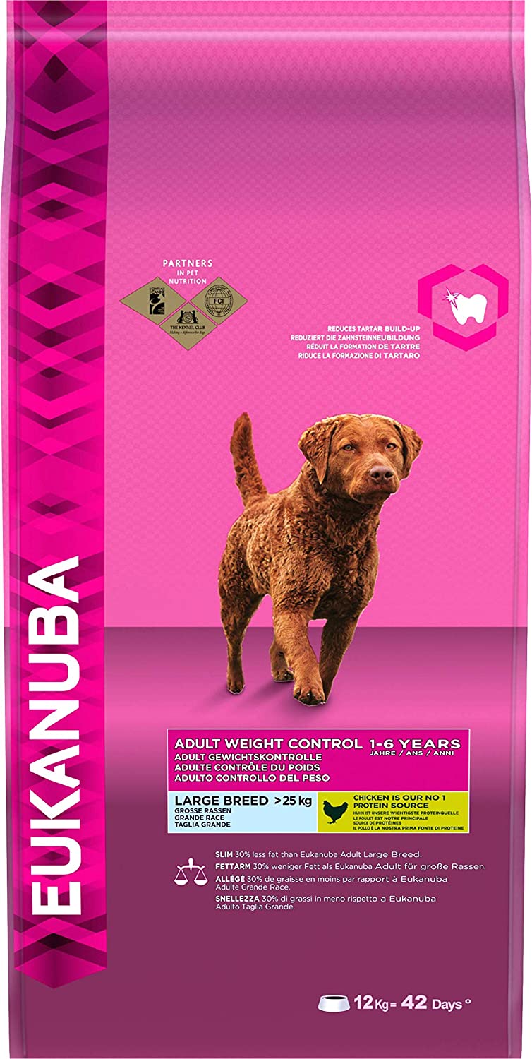  Eukanuba Adulto Control de peso Raza grande Pollo [12 Kg] 