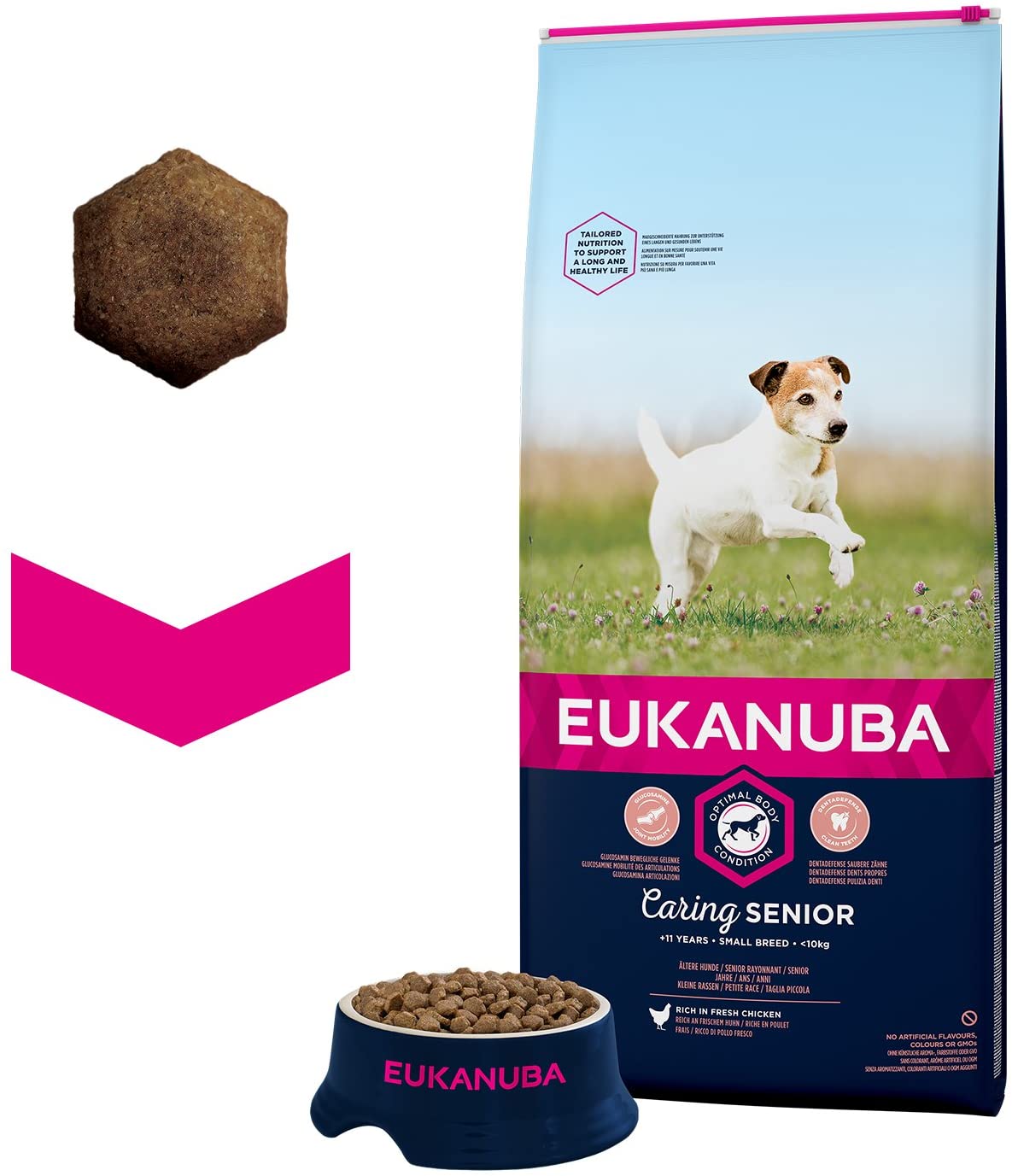  EUKANUBA Eucalipto Nuba Senior trockenfutter para Antiguos pequeños Perros con Fresca Gallina 