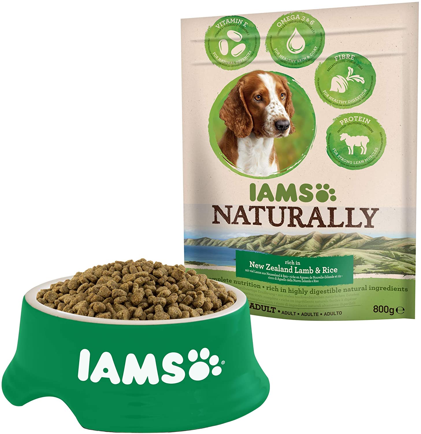  EUKANUBA Iams Naturally Adult Dog Lamb & Rice 800Gr Pvp4,31 800 g 