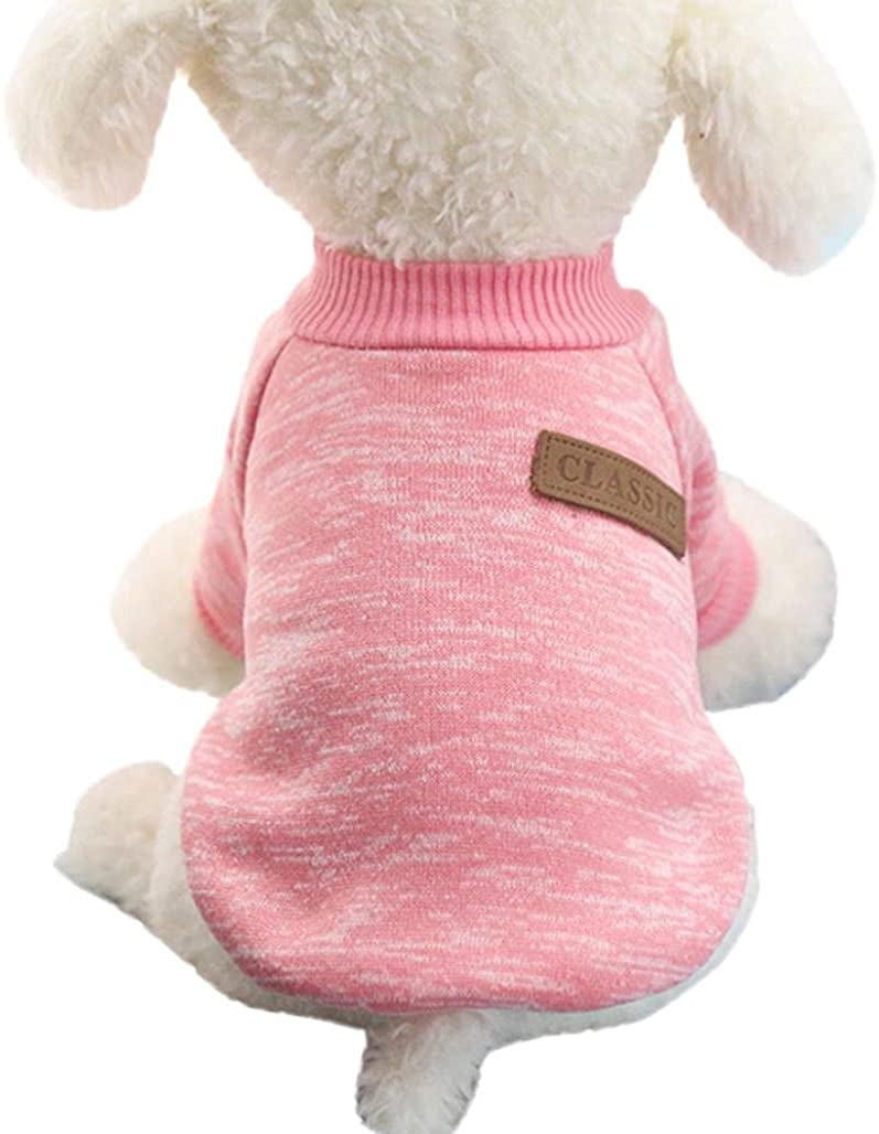  FAMILIZO Perros Ropa Invierno, Mascota Ropa Puppy Otoño Winter Invierno Pullover de alto grado Ropa 