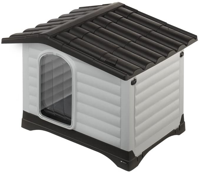  Ferplast Puerta para casetas de perros modelos DOGVILLA 70, Puerta para casetas de exterior para perros, PVC transparente contra la lluvia, el viento y el frío, 19,5 x 0,2 x h 30,3 cm 