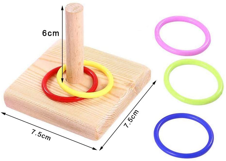  fervory Juguete Anillo Loro Juguetes para Pájaros Truco De Pájaros Juguetes De Mesa para La Educación Jugar Actividad De Juegos En El Gimnasio 