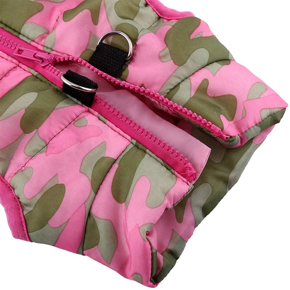  Filfeel Chaleco de Invierno para Perro con diseño de Camuflaje 