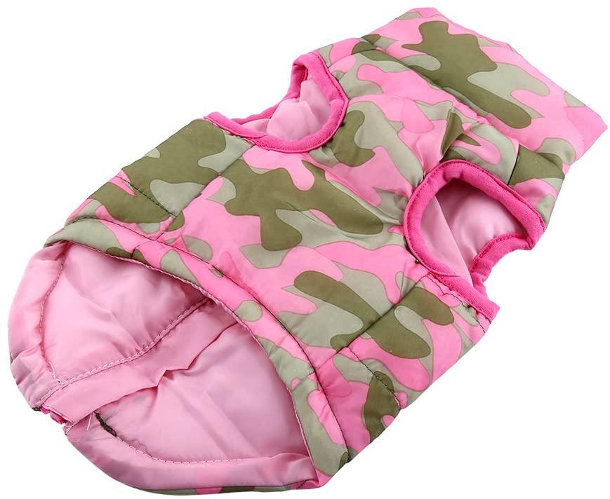  Filfeel Chaleco de Invierno para Perro con diseño de Camuflaje 