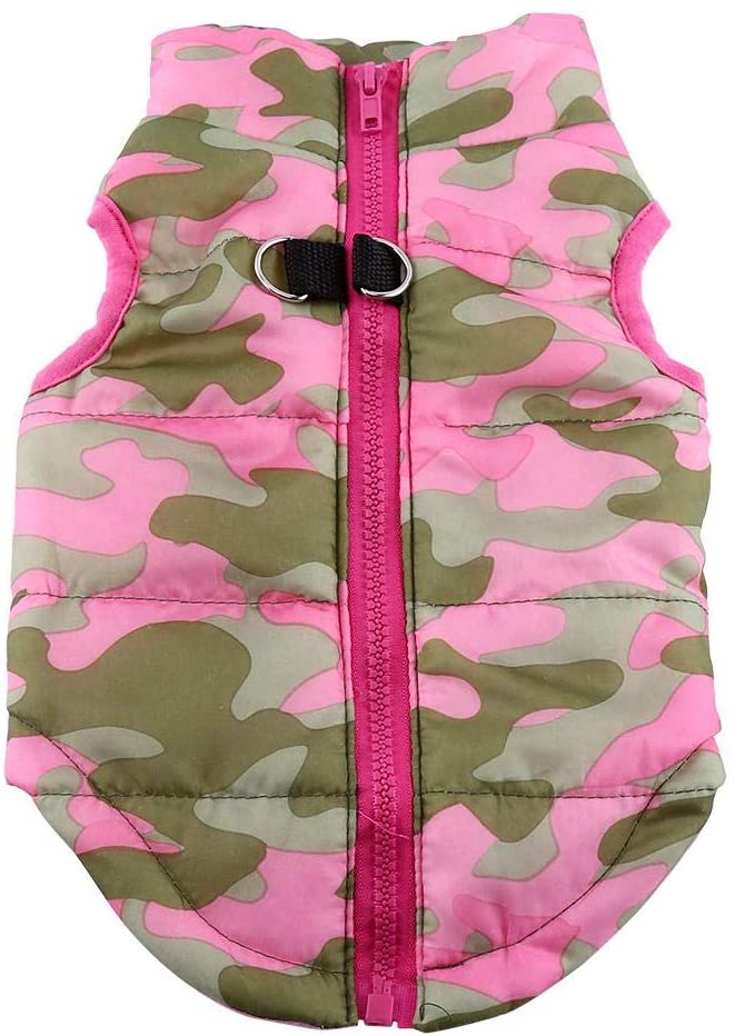  Filfeel Chaleco de Invierno para Perro con diseño de Camuflaje 