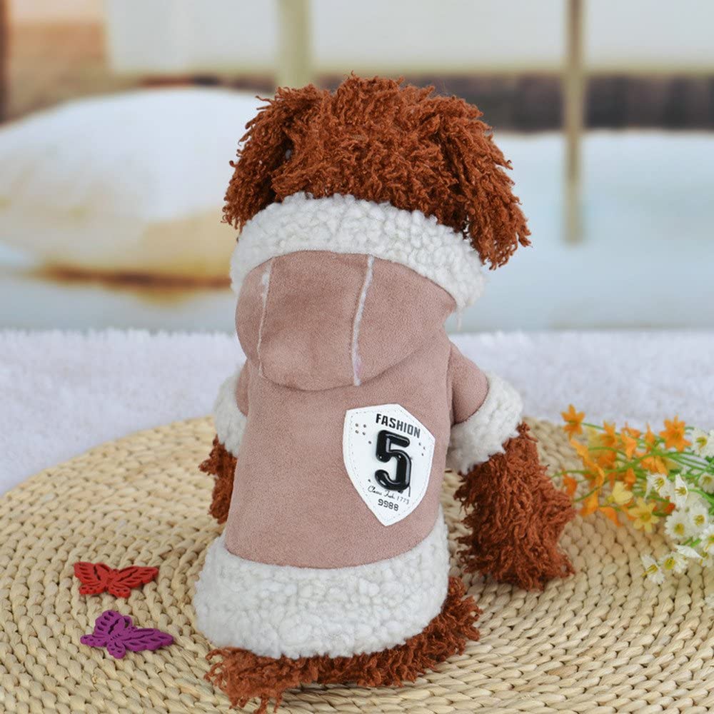  Fossrn Mascota Perro Ropa de Invierno Abrigo Ropa Cachorro Chaleco Motocicleta Caliente Traje 