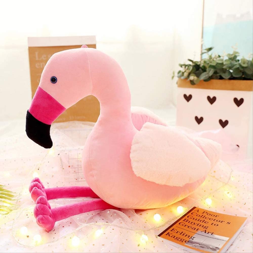  FRECSXQOM Juguete De Felpa Flamencos Lindo Muñeca Rosa Almohada Creativa Muñeca De Los Niños Cumpleaños De Cumpleaños Regalo 35Cm Un 