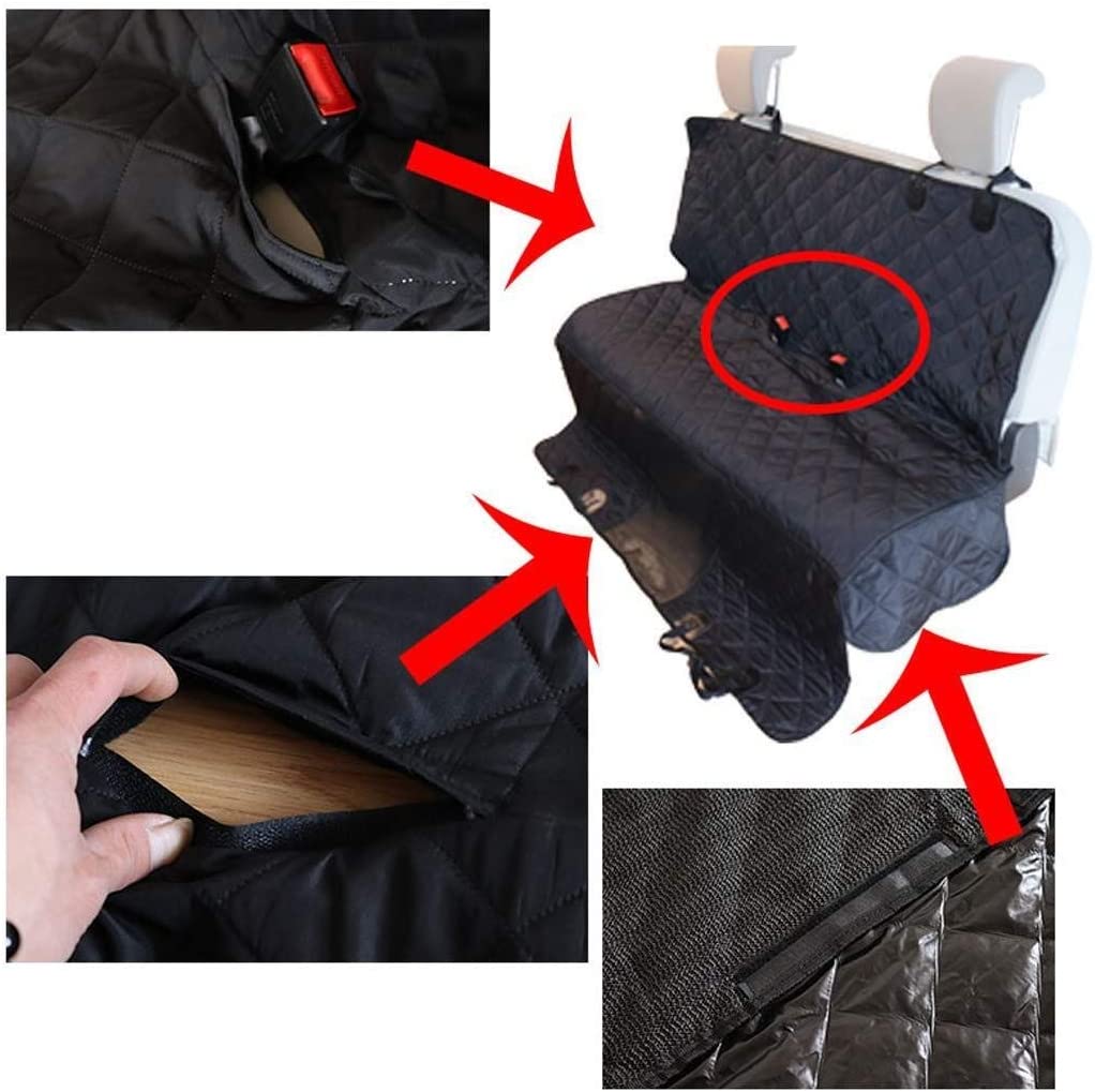  Fundas de Asientos de coches Perro Perro Volver fundas for asientos, impermeable, lavable, resistente a la suciedad del coche grande del asiento trasero de mascotas Cubiertas hamaca con la malla Venta 