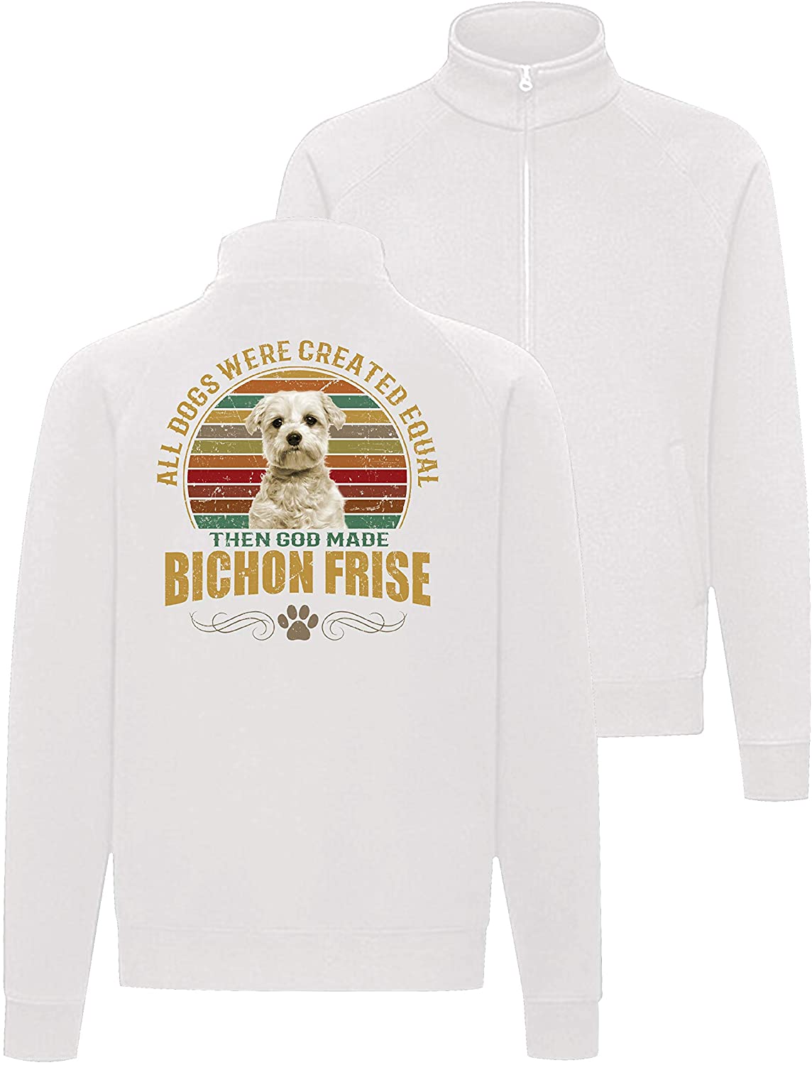  Gänseblümchendruck Bichon Frise Dog - Sudadera para Perros, diseño de Margaritas 