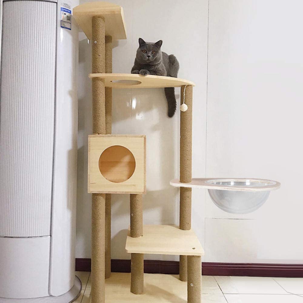  gengxinxin para Gatos con Árbol para Gatos De Gato Sisal Muebles De Gato Marco De Escalada De Gato Plataforma De Salto Pequeña Plataforma De Gato Estante De Gato Integrado Post -911 Modelo De Valla 