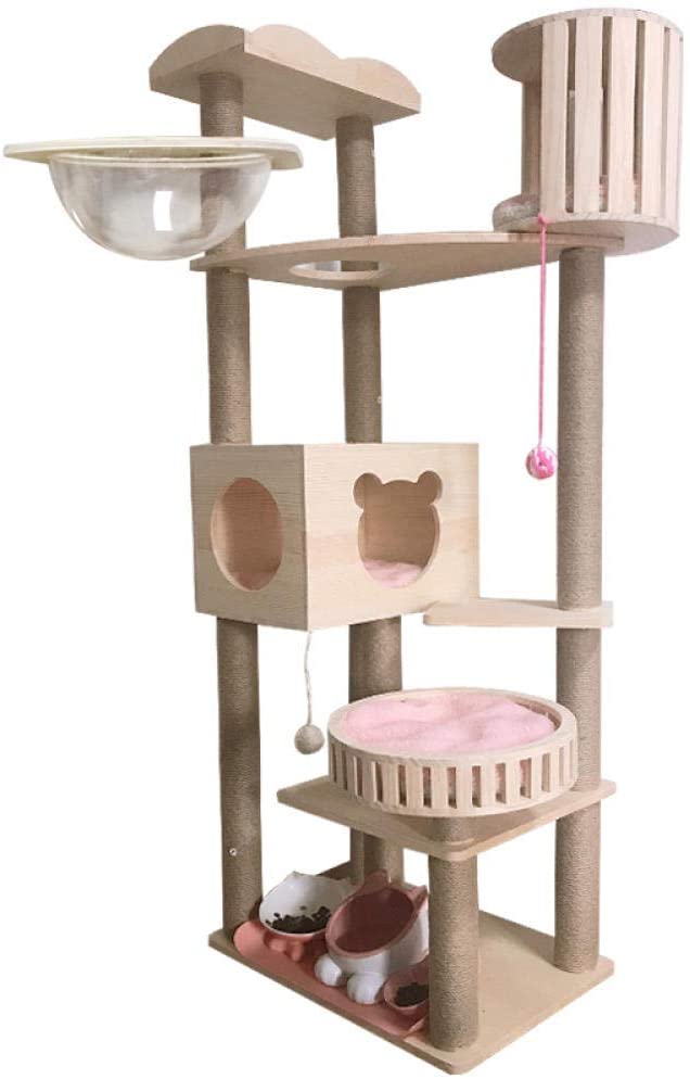  gengxinxin para Gatos con Árbol para Gatos De Gato Sisal Muebles De Gato Marco De Escalada De Gato Plataforma De Salto Pequeña Plataforma De Gato Estante De Gato Integrado Post -911 Modelo De Valla 