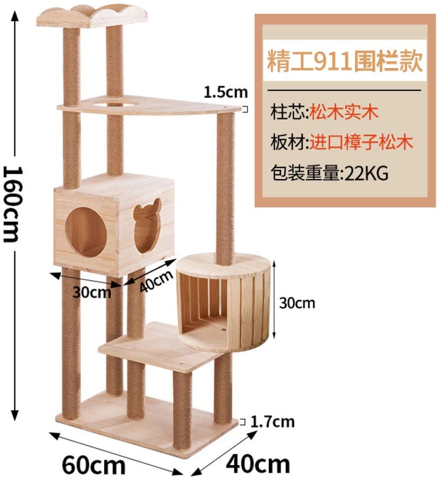  gengxinxin para Gatos con Árbol para Gatos De Gato Sisal Muebles De Gato Marco De Escalada De Gato Plataforma De Salto Pequeña Plataforma De Gato Estante De Gato Integrado Post -911 Modelo De Valla 