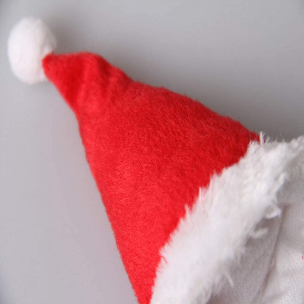  Gorro de Papá Noel para mascotas de Lailongp, conejo, hámster, cobayas, ratas, gorro de Navidad 