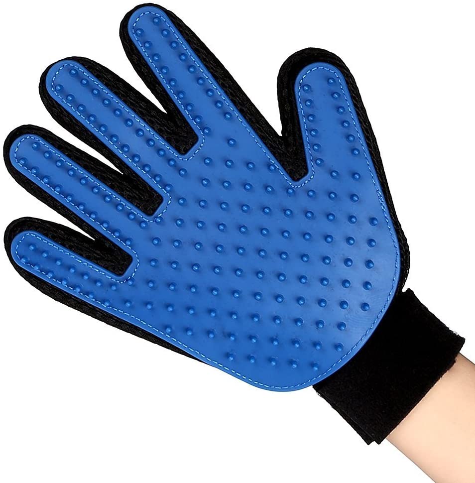  Guantes Mascotas Pelo Corto, [Nueva Versión] 1 par de Guantes de Masaje para Mascotas Limpieza Pet Grooming Glove Brush para Gatos/Perros/Conejos/Caballos con Pelo Largo y Corto (Viejo, mano derecha) 