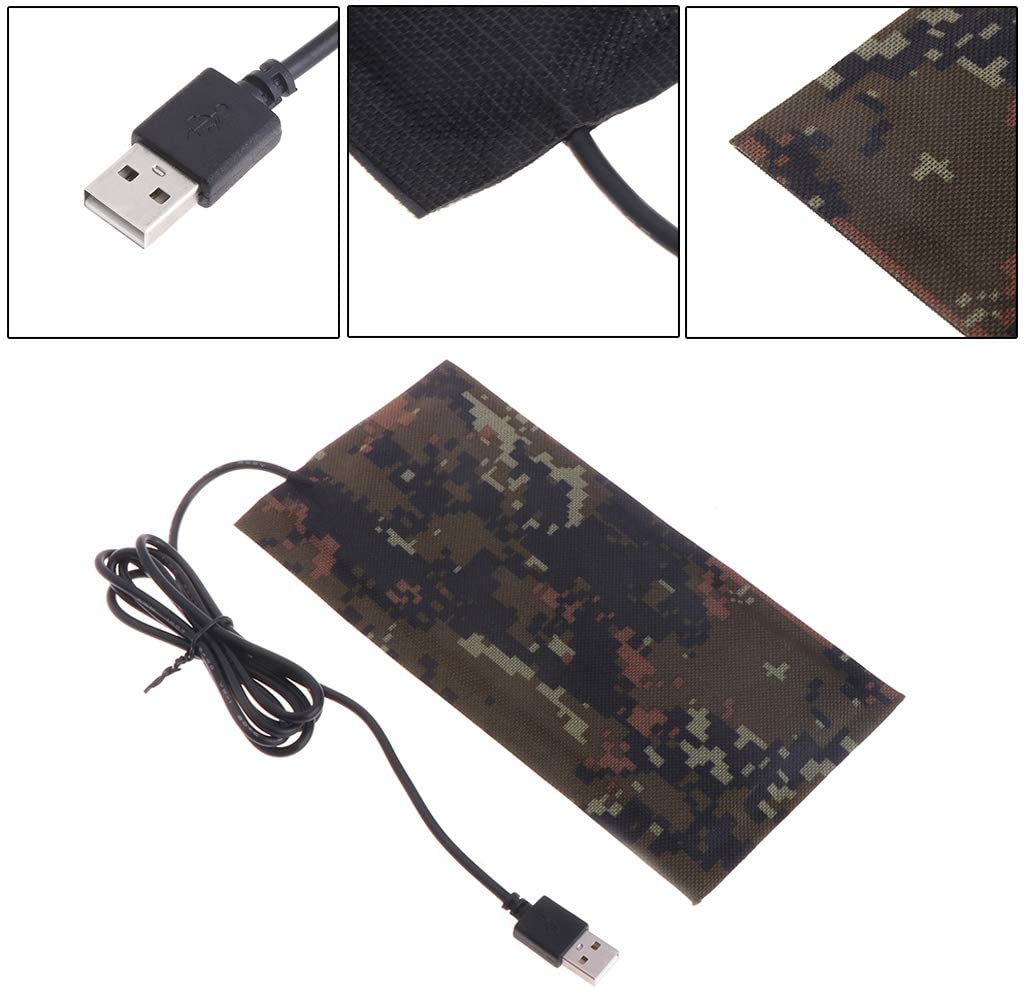  Guoyy Cama 5 W 7 W Impermeable de réchauffeur Constant de Fibra de Carbono de Reptile Alfombra de Calor de USB para Animales domésticos 