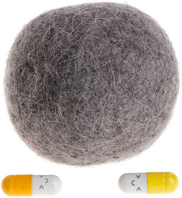  haia7k4k Pelota de Juguete para Gatos, Pelotas de Fieltro de Menta para Gatos, aditivo Natural, Polvos de Menta, Gatitos para Jugar con golosinas, masajes saludables, Dientes limpios 