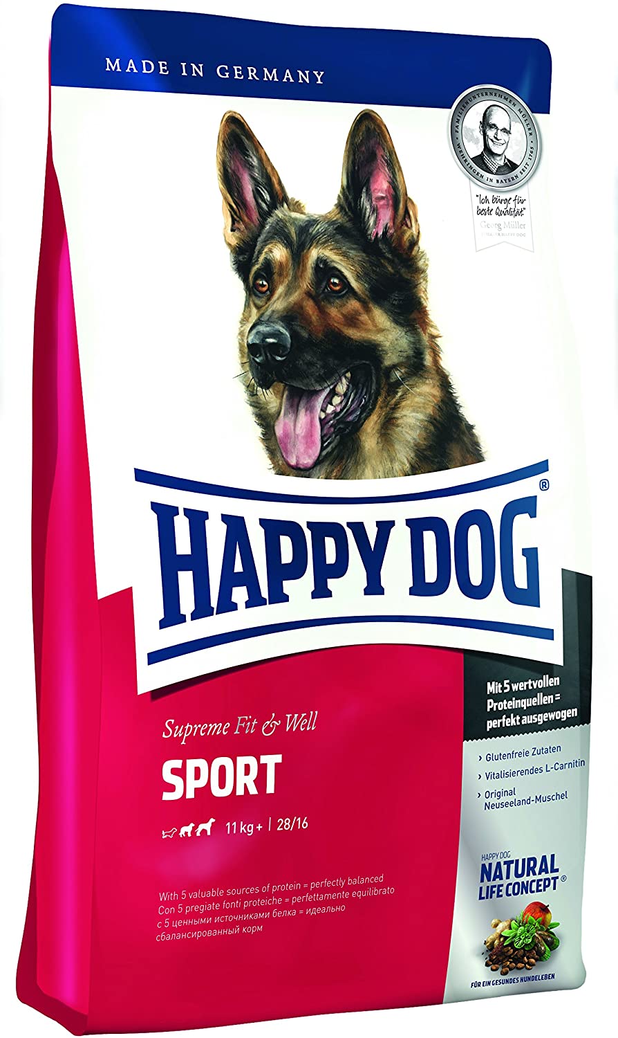  Happy Dog Fit & Well Adult Sport Comida para Perros - 15000 gr 